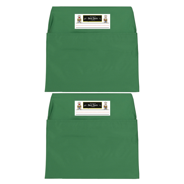 Seat Sack Seat Sack, Standard, 14 inch, Chair Pocket, Green, PK2 114-GR